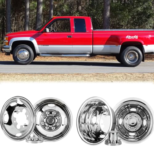4X 16 Wheel Simulators For 01-07 Chevy GMC 3500 Truck 03-21 G3500/G30 Van - size: 16"#4