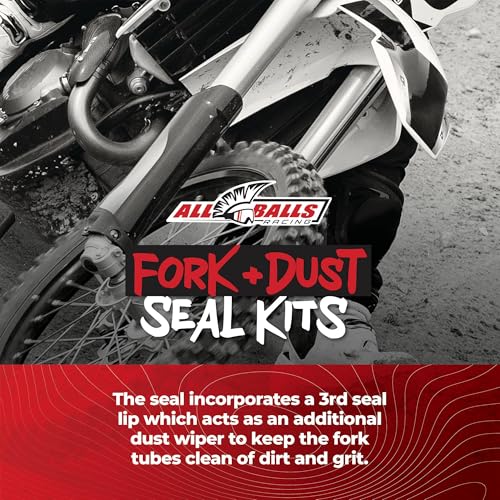 All Balls 56-121 Fork Seal & Dust Seal Kit for Kawasaki, Suzuki, Yamaha