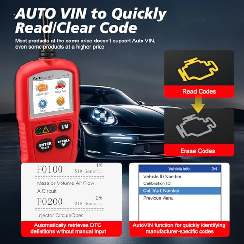 Autel OBD2 Scanner AL329, Vehicle Check Engine Code Reader