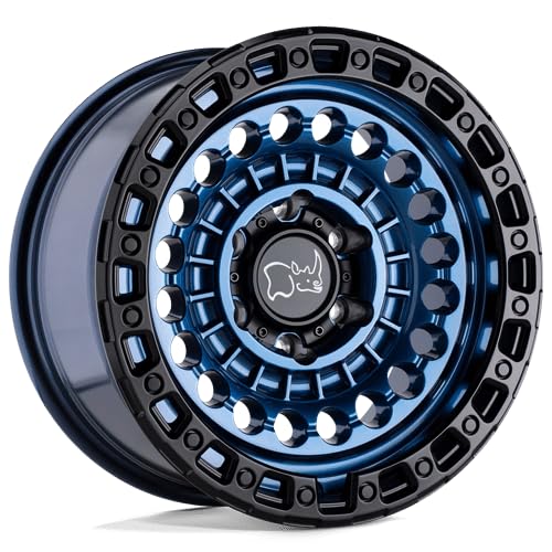 Black Rhino Hard Alloys SENTINEL 20X9.5 6X5.5 5.72 12mm COBALT BLUE W/BLACK RING - 2095STN126140U12 - color: COBALT BLUE W/ BLACK RING, size: 20X9.5, 6X5.5, 5.72, +12mm