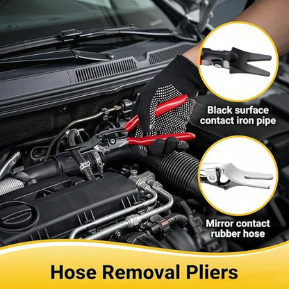 9PCS Disconnect Pliers Electrical Connector Removal Tool with Bag and golve