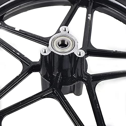 Tire Rim Wheel Hub, 2.50-10 Tire Rim Front Rear Wheel Aluminum Wheel Tire Rim for 49-50CC 2 Stroke Mini Pocket Dirt Bike Off Road Motorcycle Pocket Bike