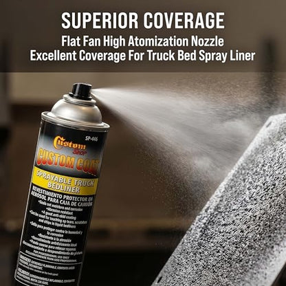 Custom Shop Sprayable Bedliner for Truck Beds & Touch-Up, 14.4oz