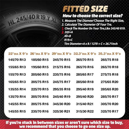 K-Musculo RV Tire Covers 2-Pack, Waterproof Wheel Covers for RV Wheel Travel Trailer Camper Truck SUV, Fit 33-35 Inch Tire Diameter (Black) - color: Black - 2Pack, size: (33''-35'') Dia