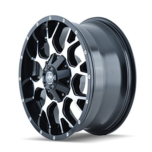 Mayhem Warrior 8015 Black Wheel with Machined Face (18x9"/10x114.3mm)
