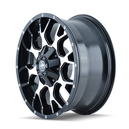Mayhem Warrior 8015 Black Wheel with Machined Face (18x9"/10x114.3mm)