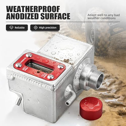 NICECNC Cooling Reservoir Expansion Tank Aluminum, Red - color: Red