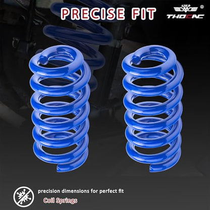 3" Front Lowering Springs Kit, Drop Coils Compatible with 1988-1998 Chevrolet Silverado C1500, GMC Sierra C1500 2WD Only (Blue) - color: blue, size: 1988-1998 C1500