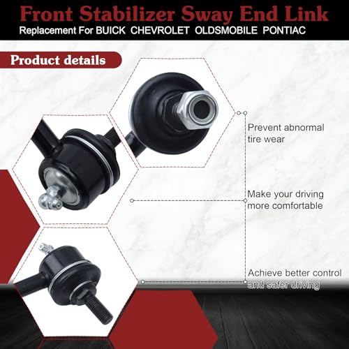 2* K6662 Rear Sway Bar Link - Stop Squeaking & Restore Control - color: 2*K6662, size: Sway Bar Link