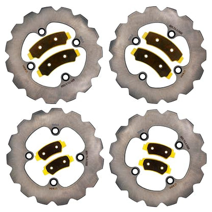Traild Brass Brake Pad & Rotor Kit for CFMoto UForce 2019-2026 Front & Rear - style: Brass Pad & Rotor Set