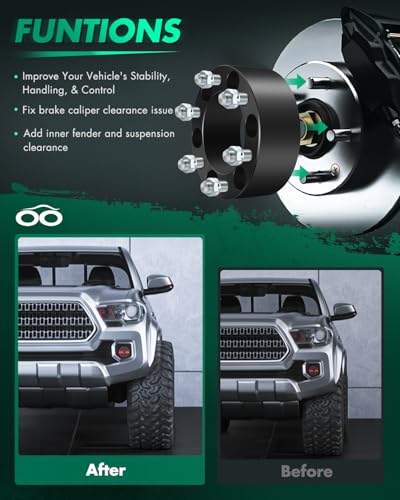 SCITOO 4X 6 Lug Wheel Spacers Adapters 6x5.5 to 6x5.5 14x1.5 108mm 3" - color: 4x, size: 4pcs - 6x5.5 -14x1.5-3 inch-108mm