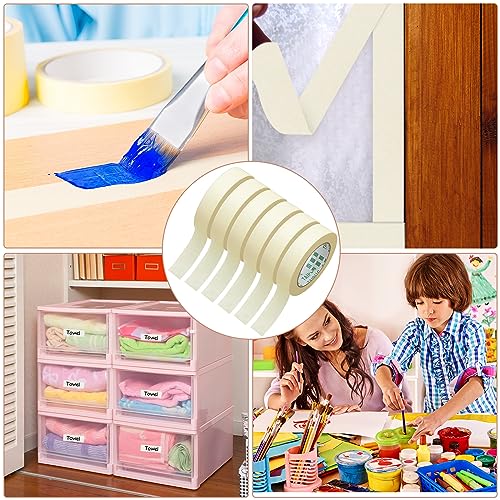 Fainne 72 Rolls Masking Tape Bulk 0.8 Inch 55 Yards - size: 0.8 Inch