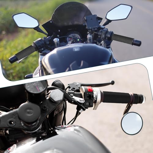 Foam Handle Grips, 2Pcs Motorcycle Handlebar Grips Motorcycle Hand Grip Sponge Covers Anti-Slip Handlebar Grip Fit for 1-1.2 Inch