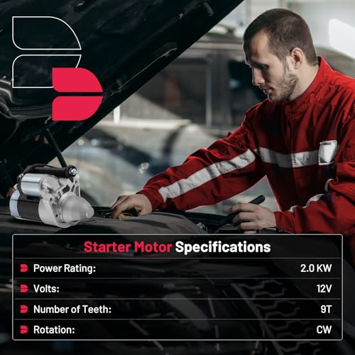 BDFHYK ‎19068N Starter Motor 12V 2.0KW 9 Teeth Clockwise - style: 19068N