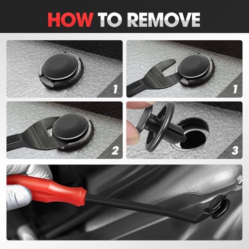 DNA Motoring 166pcs Car Push Retainer Clips, Plastic Bumper Clip Fender Clip, Door Trim Panel Clips, Bumper Fender Rivets Fasteners Push Retainer Kit for Ford, GM, Chrysler, Toyota, TOOLS-00732 - style: 166pcs