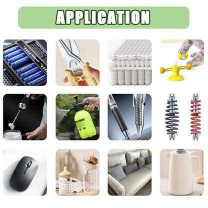 392PCS Springs Assortment Kit 304 Stainless Steel Compression Springs kit - size: 392PCS (24 Sizes)