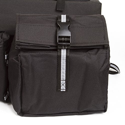 OHMOTOR ATV Cargo Bag Rear Rack Gear Bag Made of 600D Waterproof Fabric - color: Black