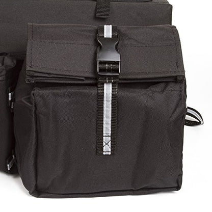 OHMOTOR ATV Cargo Bag Rear Rack Gear Bag Made of 600D Waterproof Fabric - color: Black
