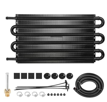 Oil Cooler 6 Pass Aluminium Transmission Cooler,5/16" Universal 6 Rows