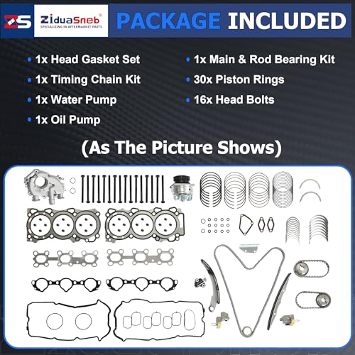 VQ40DE Head Gasket Set Timing Chain Kit Oil Pump Fit For Nissan 4.0L 05-15