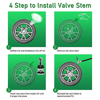 CDWTPS TR416 Outer Mount Metal Valve Stem - size: TR416-25PCS