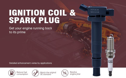 UF495 Ignition Coils & Spark Plugs Tune Up Kit, 6 Pack - size: UF495 & Spark Plugs