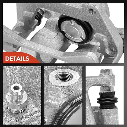 A-Premium Rear Left and Right Side Disc Brake Calipers with Bracket