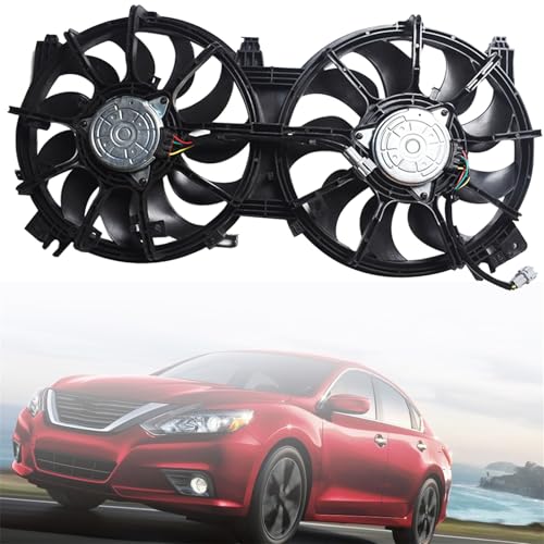 Dual Radiator Cooling Fan Replacement for Altima 2007-2018 Replacement for Maxima 2016-2021 Replacement for 21481JA000 NI3115134