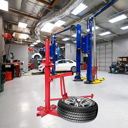 TUFFIOM Manual Tire Changer, Portable Hand Bead Breaker Mounting Tool for 8” to 16” Tires, for Home Garage Small Auto Shop