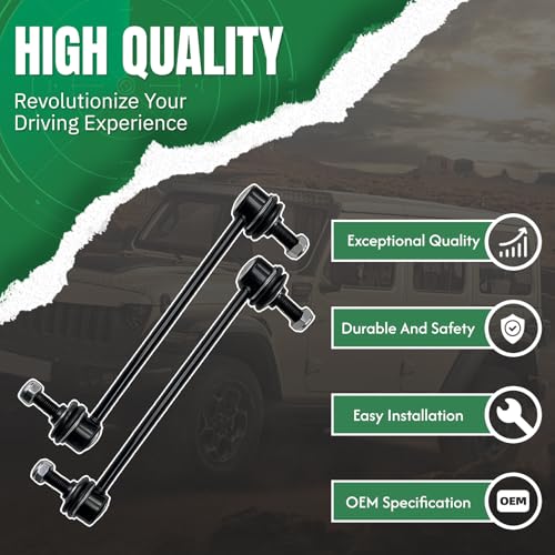 2PCS Front Stabilizer Sway Bar End Links for Ford 2005 2006 2007 2008 2009 2010 2011 2012 2013 2014 Mustang Base (No Shelby;Bullitt and Boss), 2005-2014 Mustang GT #OE K80899 - size: K80899 X2