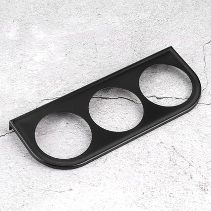 Gauge Holder 52mm/2in 3 Hole Triple Instrument Panel Shell Gauge Mounting Bracket Car Dashboard Meter Iron Holder Gauge Pod Gauge Mount(Black) - color: Black