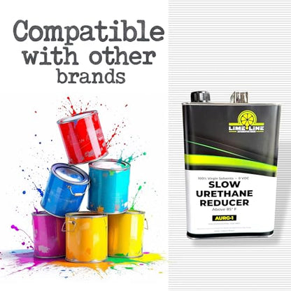 LiME LiNE Urethane Slow Reducer for Thinning Automotive basecoats, Primers and Clearcoats - 1 Gallon - color: B. Slow Reducer Gallon