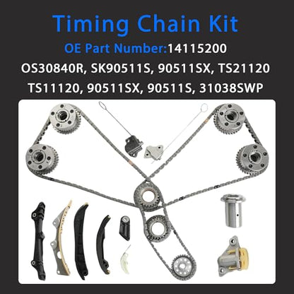 3.6L Pentastar Timing Chain Kit for Jeep Chrysler Dodge Ram 1500 2011-2016