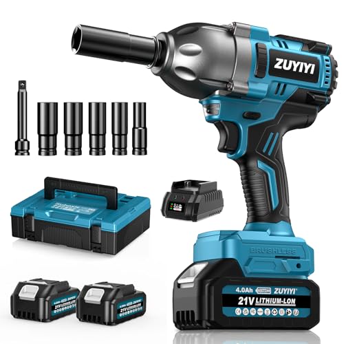 1/2" Cordless Impact Wrench, 1600N.m High Torque Power Impact Gun