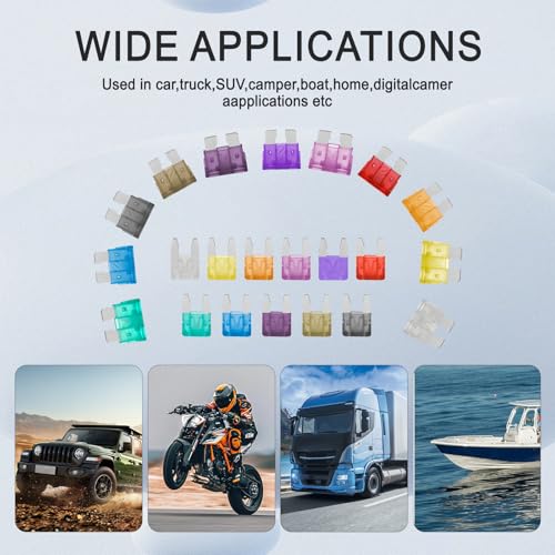 1332 Pcs Car Fuse Assortment Kit with Puller for Automotive, Car, Rv, Truck