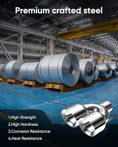 3" Dual Exhaust Tip,3inch Inlet 4inch outlet 9.5" Long Tail Pipe - size: 3TO4
