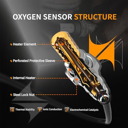 Oxygen O2 Sensor 250-25086 250-24989 Upstream & Downstream Pack 4 - color: Set of 4, size: 250-25086 250-24989