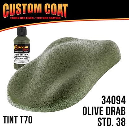 Custom Coat Olive Drab Spray-On Urethane Truck Bed Liner Kit, 1 Quart