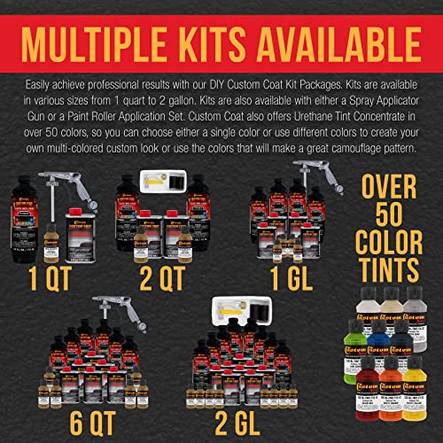 Custom Coat Coyote Brown Spray-On Urethane Truck Bed Liner Kit, 1 Gallon
