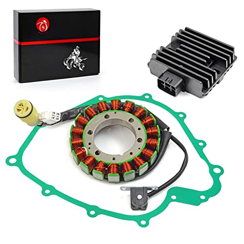 Stator & Regulator Rectifier Gasket Compatible with Yamaha Grizzly 660 YFM 660 Rhino 660 YXR660 2002-2008 5KM-81410-01-00 5BN-81960-00-00