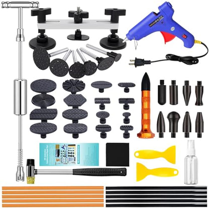 GLISTON Car Dent Puller Set, Paintless Dent Repair Tool, Dent Removal kit for Automobile/Motorcycle/Refrigerator - size: M