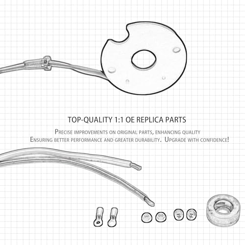 2541 Electronic Ignition Module Harness Waterproof Compatible with Jeep 134L 134F 4Cylinder 1964-1971 Willys CJ5 CJ6 Jeepster DJ5 Commando FC150 FC170 Utility Dispatcher DJ3 CJ3 12V - size: 2541
