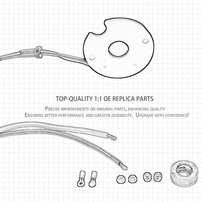 2541 Electronic Ignition Module Harness Waterproof Compatible with Jeep 134L 134F 4Cylinder 1964-1971 Willys CJ5 CJ6 Jeepster DJ5 Commando FC150 FC170 Utility Dispatcher DJ3 CJ3 12V - size: 2541