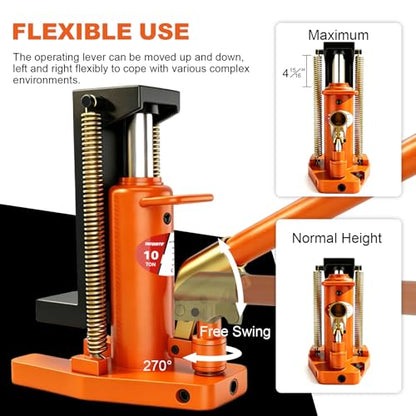 YATOINTO Toe Jack 5 Ton/10 Ton, Hydraulic Jack, Floor Jack Seal Kit for Construction Landscaping Farm Projects