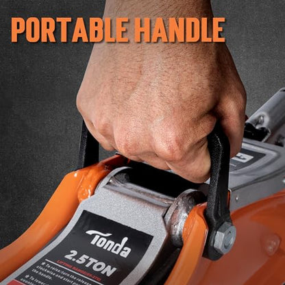 TONDA 2.5 Ton Low Profile Floor Jack, 5,000 Lbs Hydraulic Car Jack - color: ORANGE