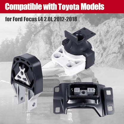 Engine Mount Motor Compatible with Fits 2012-2018 Ford Focus L4 2.0L A5520 A5312 A5612 - size: 2012-2018 Ford Focus 2.0 L