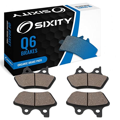 Sixity Q6 Front & Rear Organic Brake Pads for Harley-Davidson 2001-2006