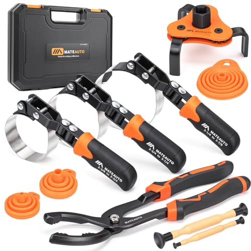 11-Piece Medium Size Oil Filter Wrench Set