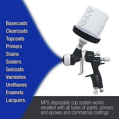 Master Paint System MPS, 4 Pack Set of Standard Size 20 Ounce (600ml) - size: 20 Ounce Hard Cup Set