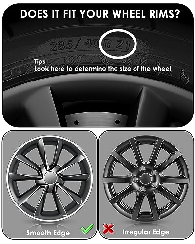 Automotive Alloy Wheel Protector - Entire Rim Cover - Curb Rash Prevention - Set of 4 Easy to Install (20'', White) - color: White, size: 20''